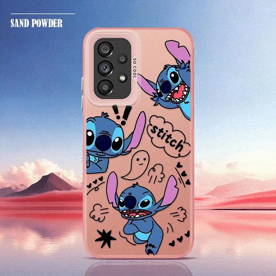 Disney Stitch Phone Case for Samsung Galaxy A15 A25 A16 5G A51 A52 4G A53 A54 A55 A71 A72 A73 Hard PC Cover