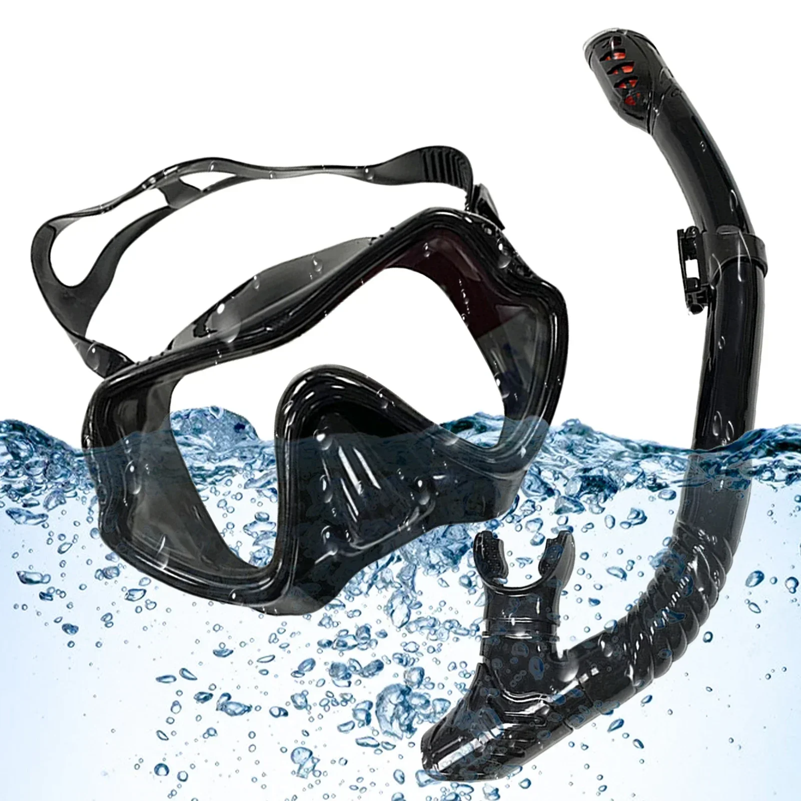 

th Masque Plongée Sous-marine HD pour Enfant, Ensemble Lunettes Compétition, Petit Visage,