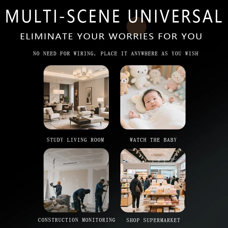 كاميرا بطارية صغيرة 5 ميجابكسل، حماية داخلية لأمن المنزل، كاميرا IP WIFI، كشف الإنسان، رؤية ليلية بالأشعة تحت الحمراء، مراقبة فيديو محمولة