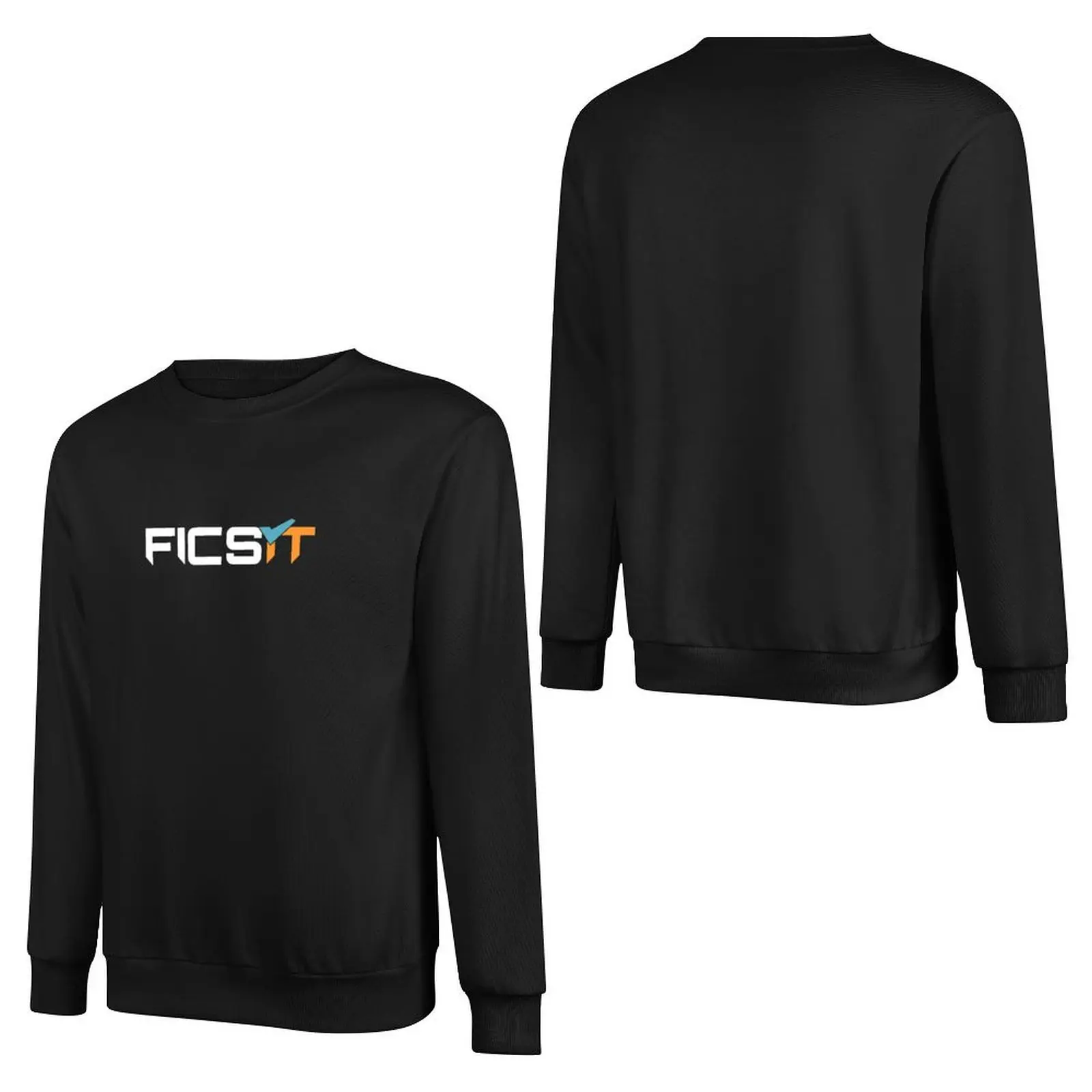 FICSIT Satisfactory Logo Pullover Hoodie men clothing korean style clothes sweatshirt for men