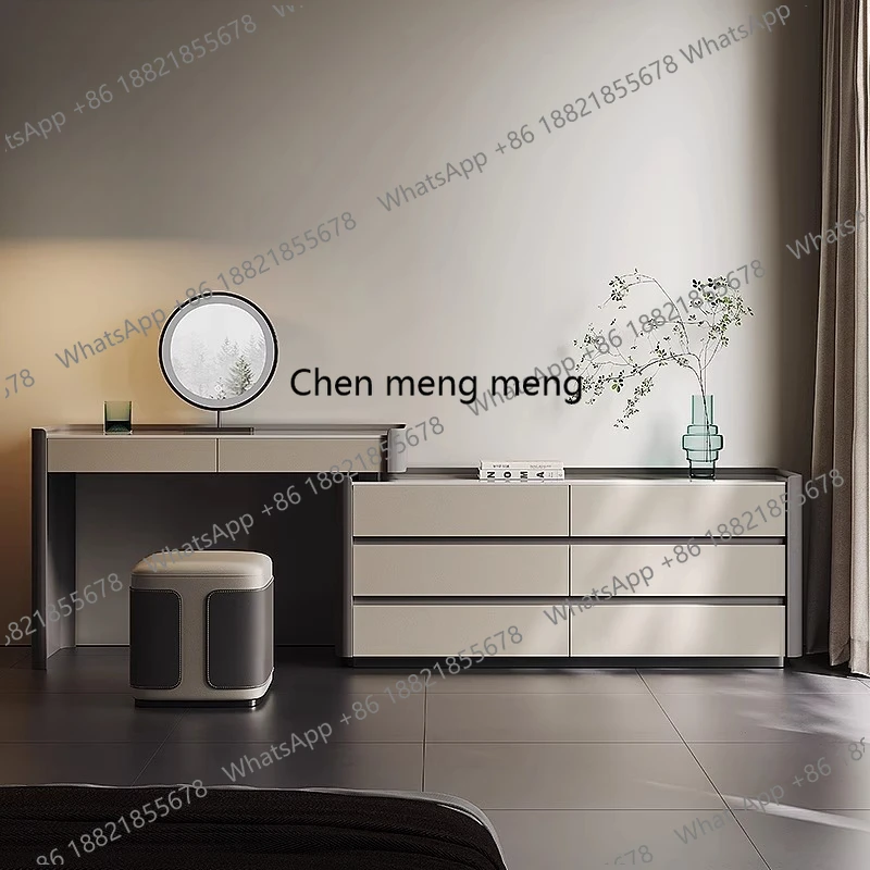 

Italian Luxury Dressing Table Storage Multifunctional Wooden Comfortable Dressing Table Drawer Bedroom Kaptafel Rome Furniture