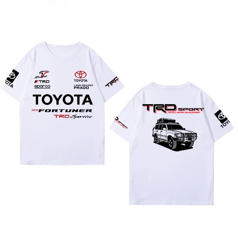 2025 Summer Toyota Custom GR86 Car Friends Association WRC Racing Around The Cotton Men's Short-sleeved T-shirt Fashion