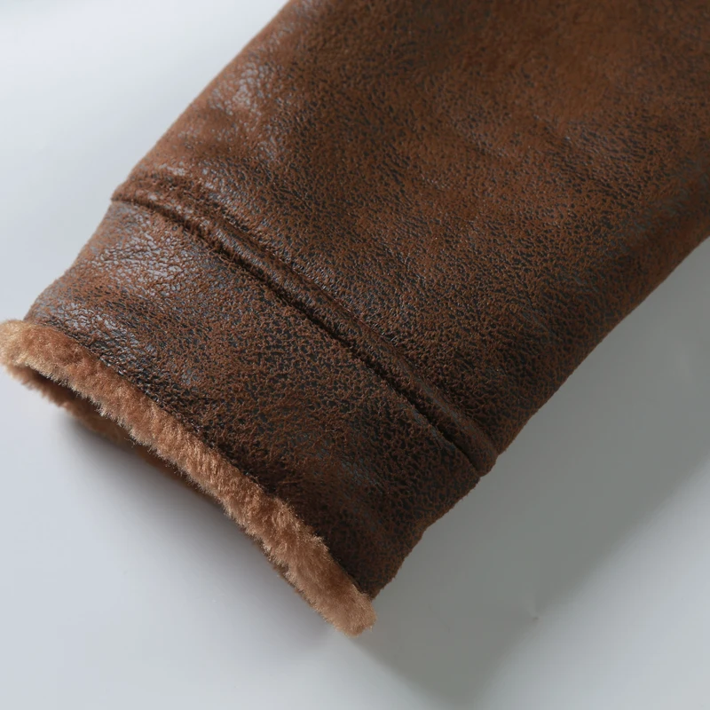 Jaket Kulit Kualitas Tinggi Baru 2025 Jaket Bomber Kulit Asli Bisnis Jaket Penerbangan Kulit Asli Pria Mantel Pilot Hitam