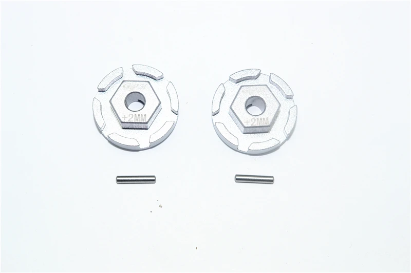 GPM legeringsadapter met zeskantige aansluiting (+2 mm) voor de TRAXXAS 1/10 Rustler 4X4, model VXL-67076-4.
