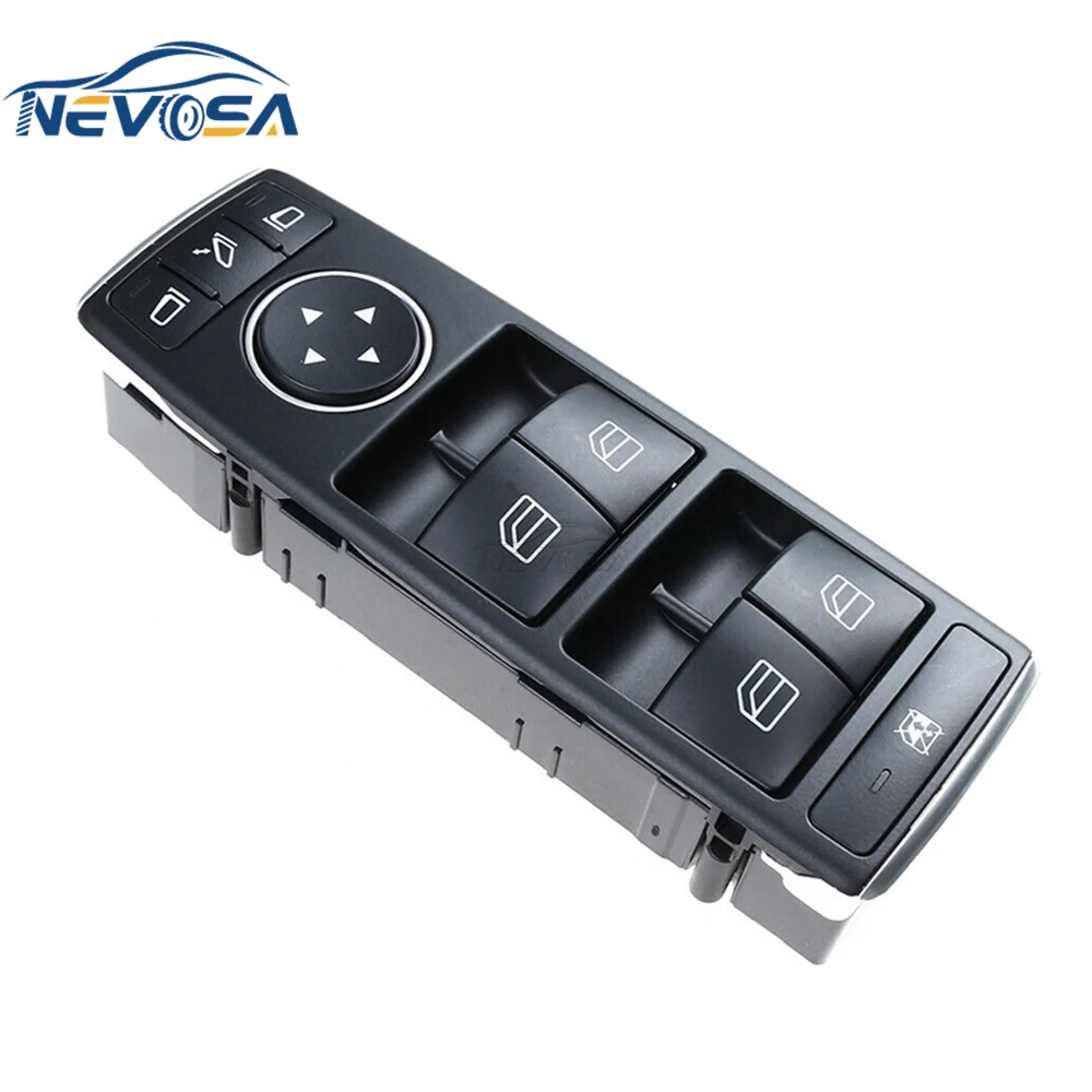 NEVOSA مفتاح نافذة الطاقة لمرسيدس بنز W212 W204 W117 W176 W156 X204 بنز C E Class S212 C250 A 2049055302 أ 2049055402 #4