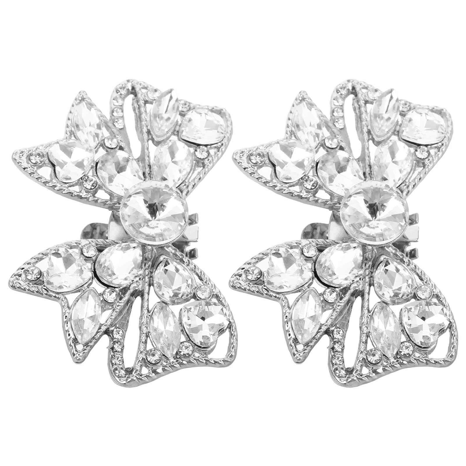 

Bow Shoe Buckle Detachable Bridal Decoration Clips Rhinestone Accessories Women Shoe Jewelry Flats Heels Longlasting Material