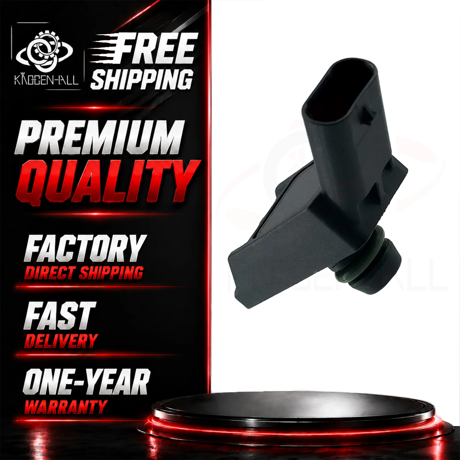 MAP Sensor 0261230253 Compatible With Mini Cooper S Peugeot 207 308 Citroen C4 1.6L Fix P0106 Engine Pressure Part
