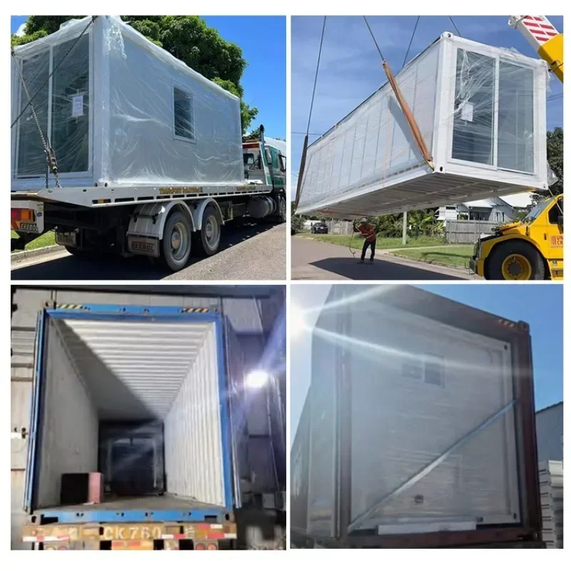 40 ft 20ft Folding Expandable Container House 3 Bedroom Prefabrication Folding Tiny House Modular Home Expandable Container Home