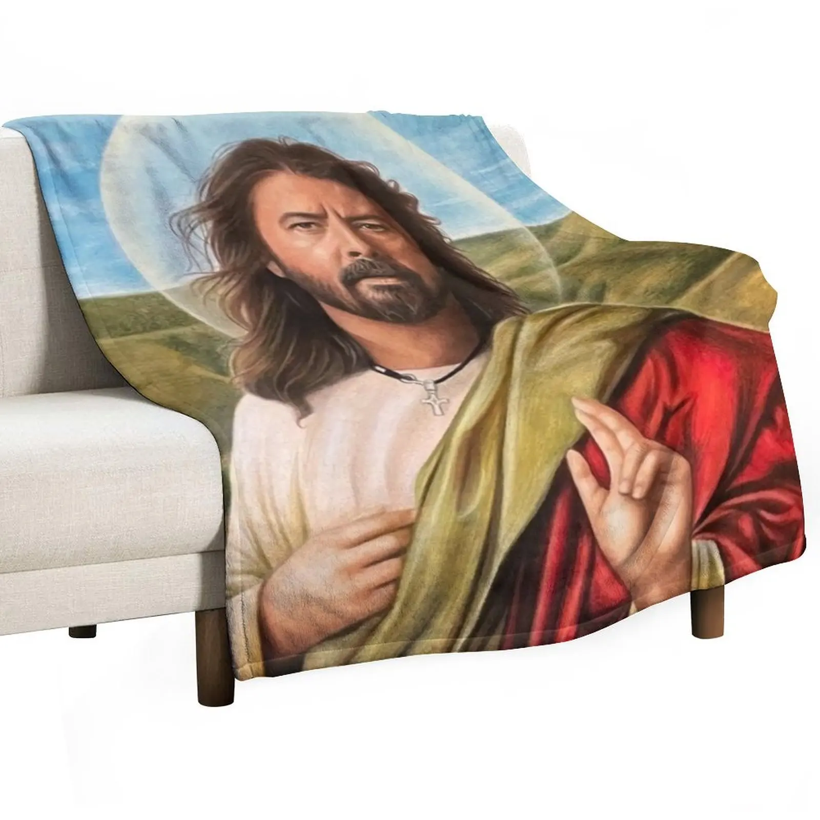 

Jesus Is Fighters Throw Blanket Quilt Soft Big Blankets