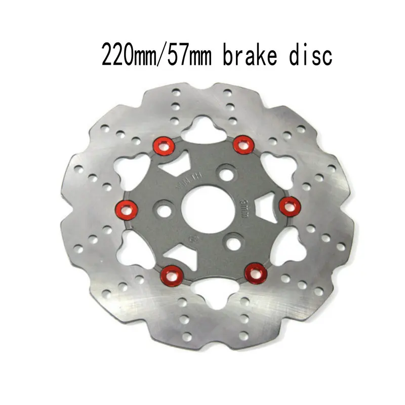 Motorcycle Modified Accessories Brake Disks 220mm Diameter 57mm Hole To Hole Distance Motorbiker Scooter Modify Brake Disc