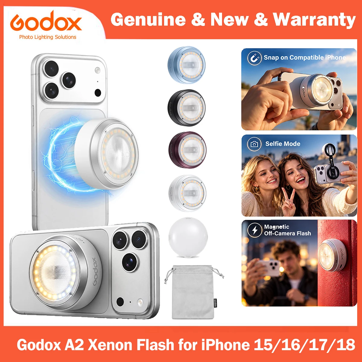 Photography Lighting Brands - Godox A2 Smartphone Xenon Flash for