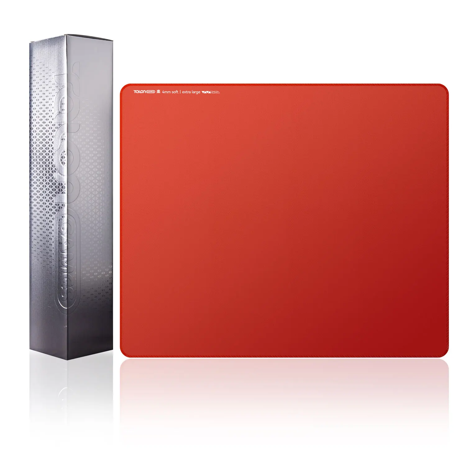 

TALONGAMES eSports Red Gaming Mouse Pad Anti Slip Function Crossed Fabric Surface Rubber Base RAKU L Size Game MousePad
