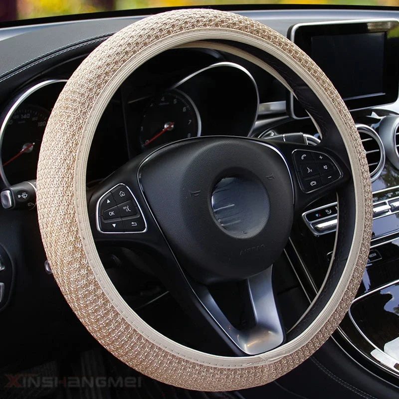 General Motors Steering Wheel Cover Breathable Anti Slip Steering Wheel Cover Suitable for 38cm Car Decorative Wheel Protector
