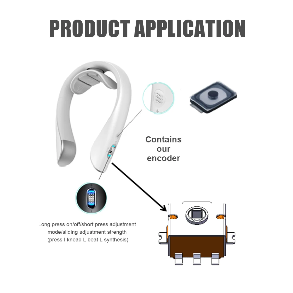 50PCS Smart Watch Special Encoder BL-BMQ-EC04 Autonics Encoder 5mm Soilid Shaft DC 5V 1000ppr Incremental Rotary Optical Encoder