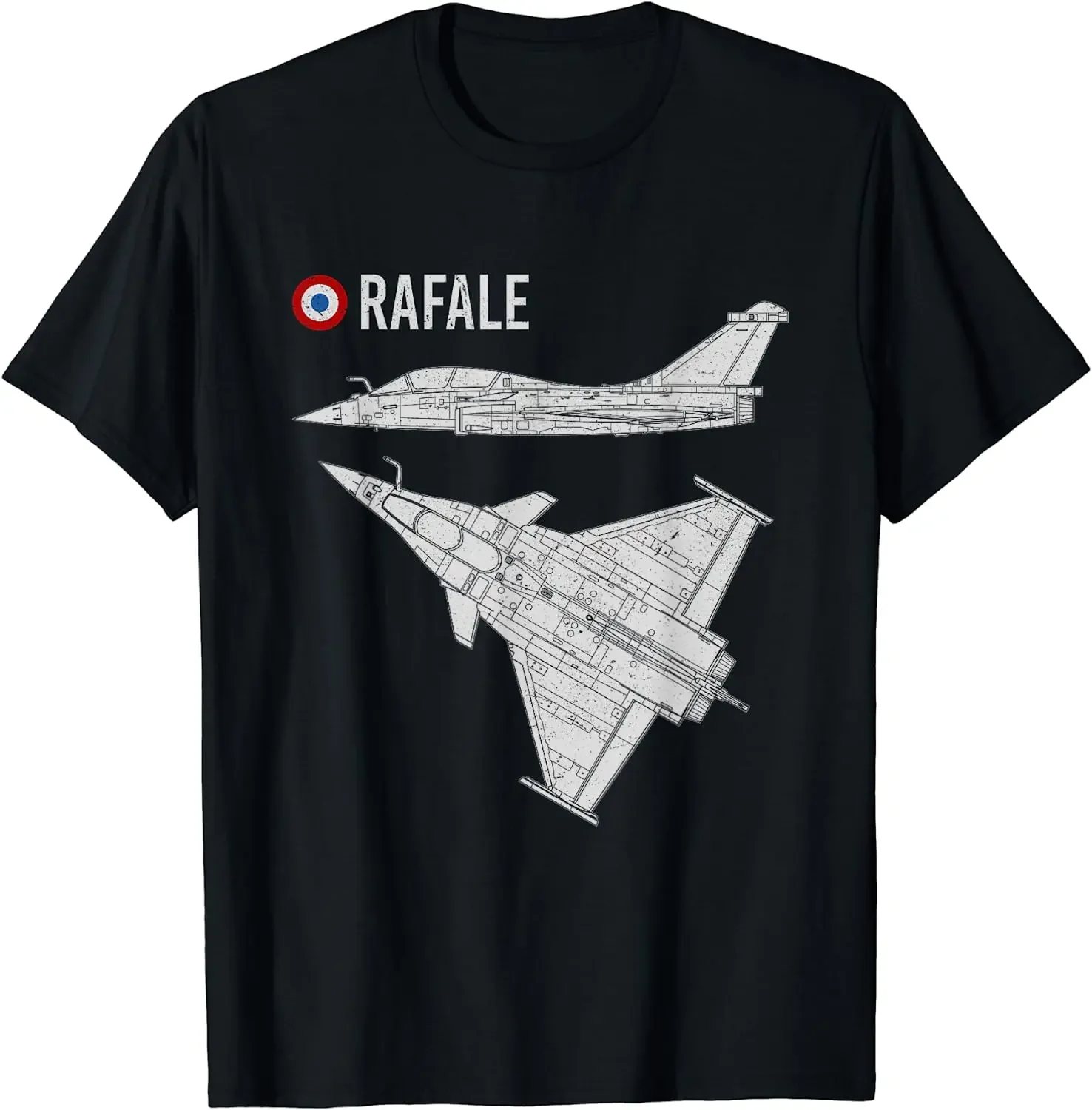 Rafale Aircraft Airplane French Flag Warplane Jet Avion T-Shirt Short Sleeve Casual Cotton O-Neck Summer Shirt