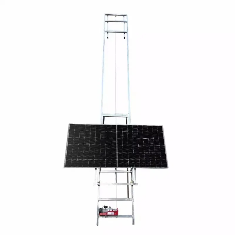 

Photovoltaic Panel Lift Solar Panel Installation Doors and Windows on Sunroom Glass Car Lift 220v
