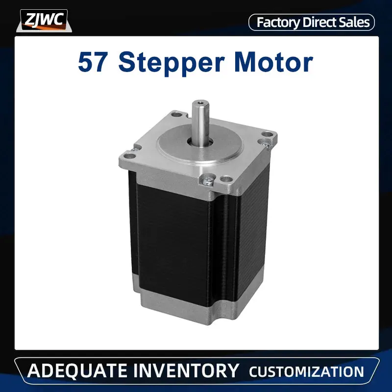 Nema 23 Stepper Motor 1.1N.m/1.8N.m/2.2N.m/2.5N.m/3N.m Single Axis 8mm 57 Stepping Motors For CNC Engraving Machine