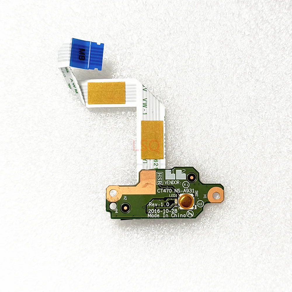 

ДЛЯ LENOVO T470 A475 ПЛАТА КНОПКИ ПИТАНИЯ W КАБЕЛЬ 00UR510 NS-A931 100% тест в порядке