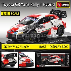 Bburago 1:43  Toyota GR Audi Corvette C8R Alfa Porsche Alloy Luxury Vehicle Diecast Pull Back Cars Model Toy Collection Gift