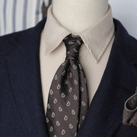 8cm Men Luxury Neckties Men's Business Ties Paisley Striped Red Navy Neck Tie Handmade Casual Neckwear Tie Cravats Accessorries