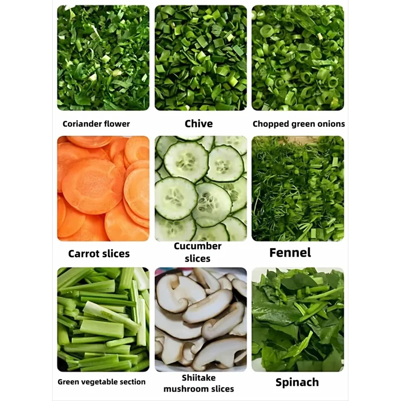 Commercial Steel High Quality Electric Vegetable Cutter Shredding Spiral Chopper and Dicer Slicer Machine