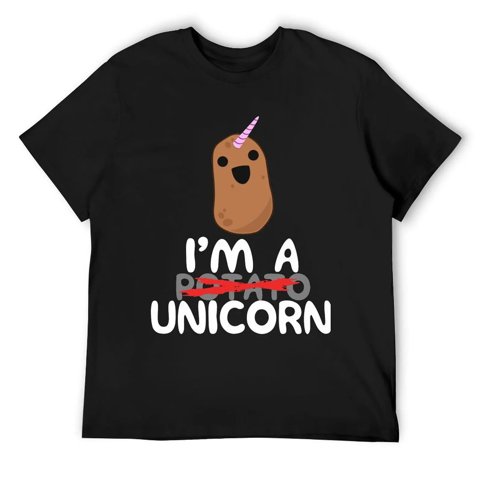 Soy un unicornio de patata-Camiseta divertida de patata, camiseta de regalo de mordaza de patatas, camiseta de diseñador con gráficos superiores de verano para hombre