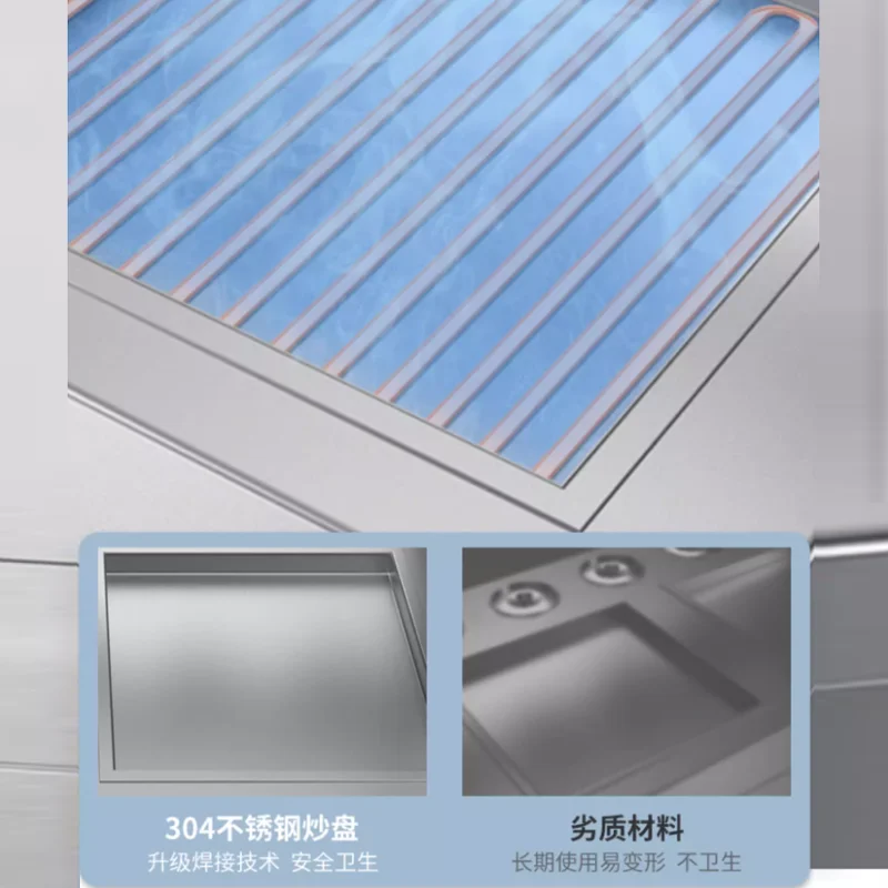 상업용 스테인리스 스틸 냉동 신선 과일 요거트 더블 플랫 팬 롤 프라이 아이스크림 기계