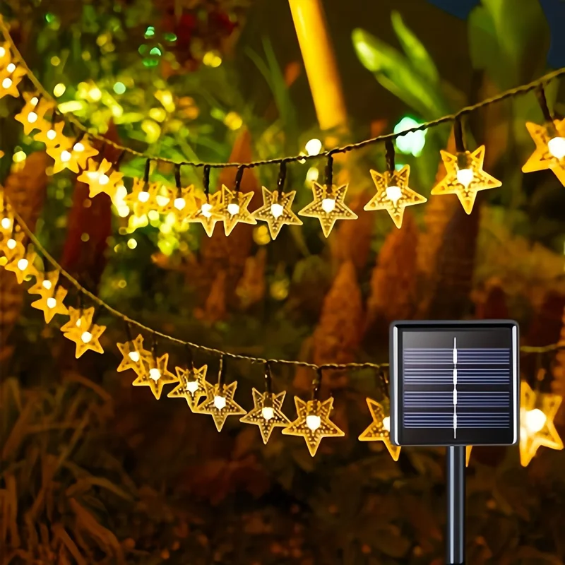

EID Ramadan Home Decoration 20/50/100LEDs Solar Lamp Fairy Twinkle Star Solar Light String Outdoor Garden Garland Wedding Party