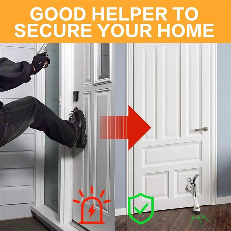 

ABFY-Дверной стопор, 2 упаковки, дверной стопор, регулируемая высота и резиновый наконечник, 4-дюймовый дверной держатель