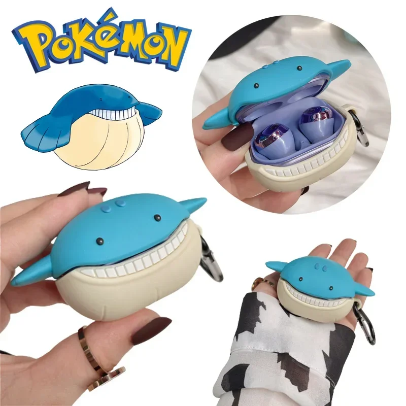 Pokemon wailmer caso para samsung galaxy buds live buds pro buds2 silicone capa protetora escudo dos desenhos animados para galaxy buds 2pro