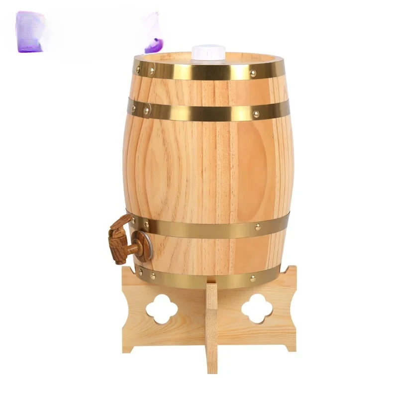 

Vertical Wooden Barrel Red Wine White Wine Whiskey Storage Oak Decorate WineBarrel Wooden Beverage Container