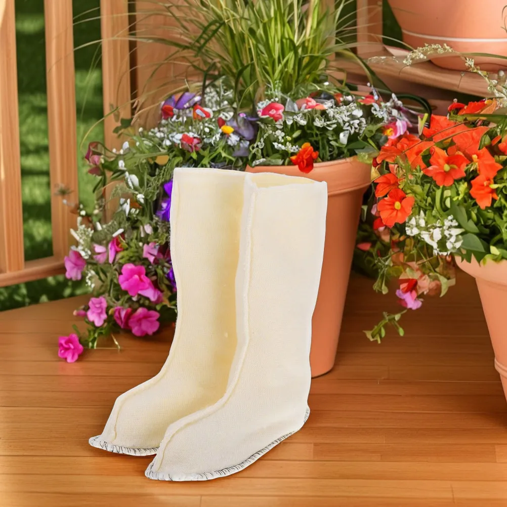 Picture 4: 2Pairs Rain Boot Liners Thick Warm Boot Liner Socks for Women Men Winter Work Walking Outdoor Machine Washable
