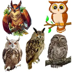 Tri koshki RC085 Cute Cotton Owl Child Wall Sticker Waterproof Decal Home Decoration Kids Room Door Toile Children Desk