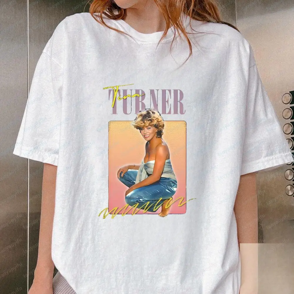 Tina Turner - Rock Band Summer Casual Trendy Multi-Purpose Round-neck T-Shirt for Both Men and Women