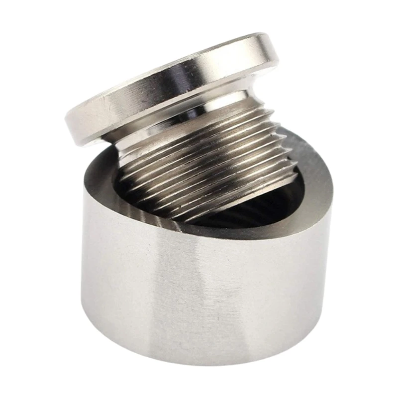 U2JA M 18 x 1.5 O2 Sensors Bung Plug in Stainless Steel, 2 Set with Weld In Bung and Threaded Plug for Exhaust Repair, Port