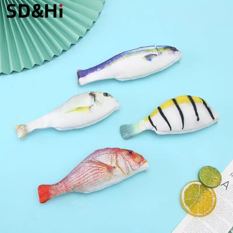 1Pc Fun Creatieve Vis Potlood Doos Grote Capaciteit Upgrades Pen Case School Gift Pen Zak Schoolbenodigdheden