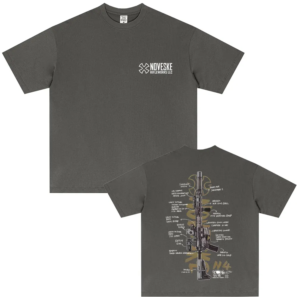NOVESKE N4 Tactical Army Fan Club Outdoor Training Competition T-shirts Men Women Fashion Oversized T Shirt Male Vintage Tshirt