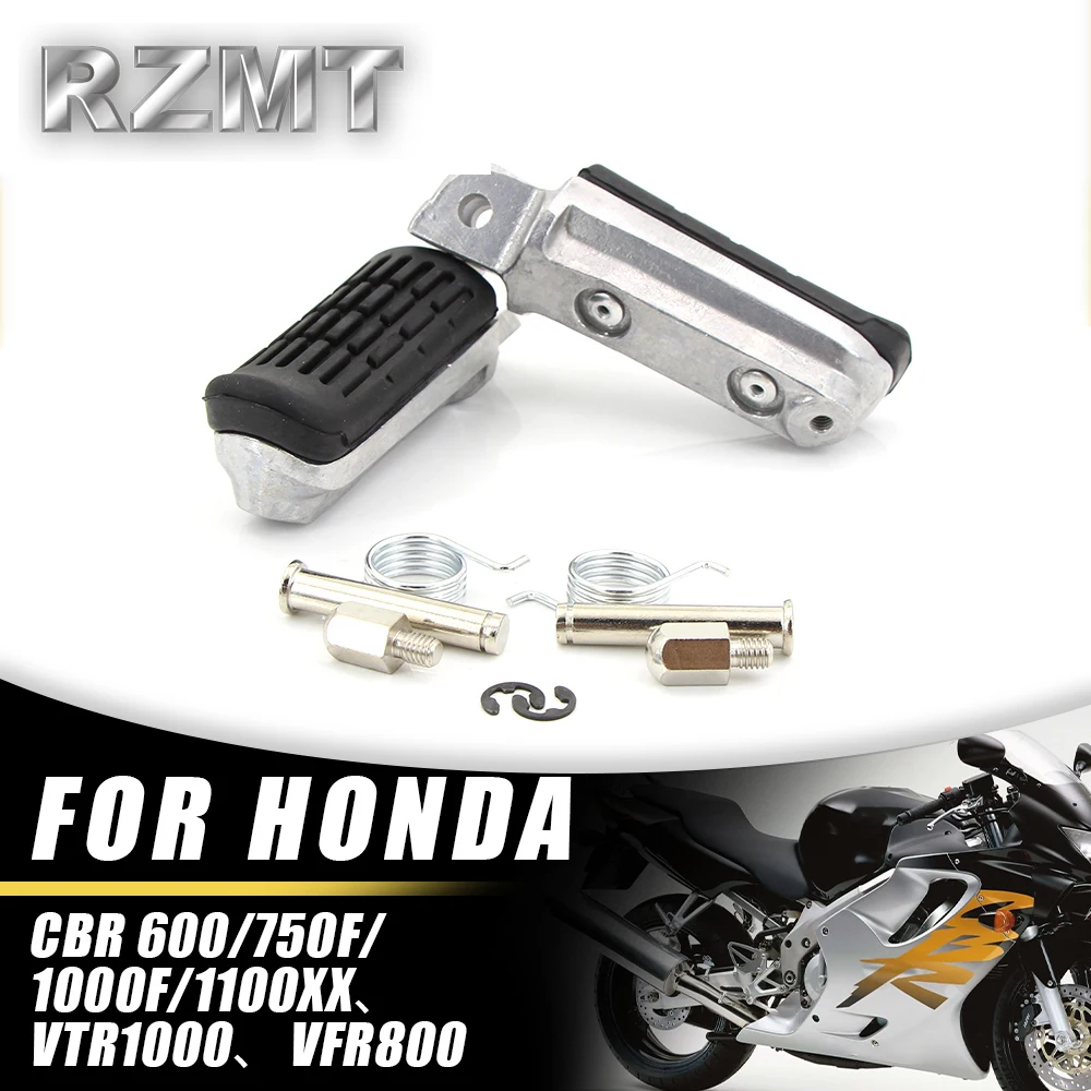 Motorcycle Folding Parts For HONDA CB400 CB600 CB900 CB919F CB1000 CBR1000F CB1300SF Front Foot Rests Pedal Bracket Assembly Kit