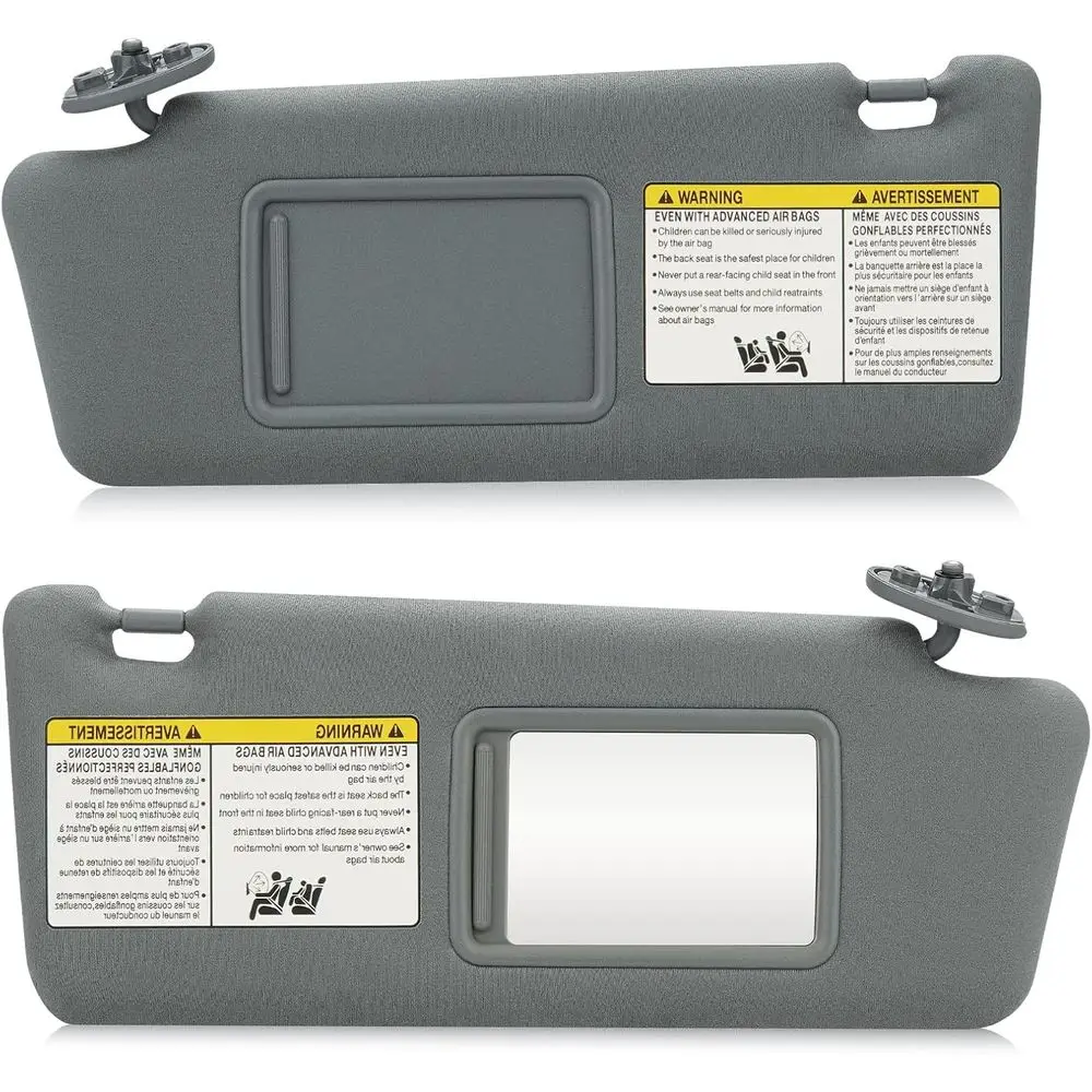 

Sun Visor Replacement 2005-2015 Without Light, Driver & Passenger Sides Gray 74320-35C10-B0, 74320-04181-B1, 74320-35B50-B0, 743