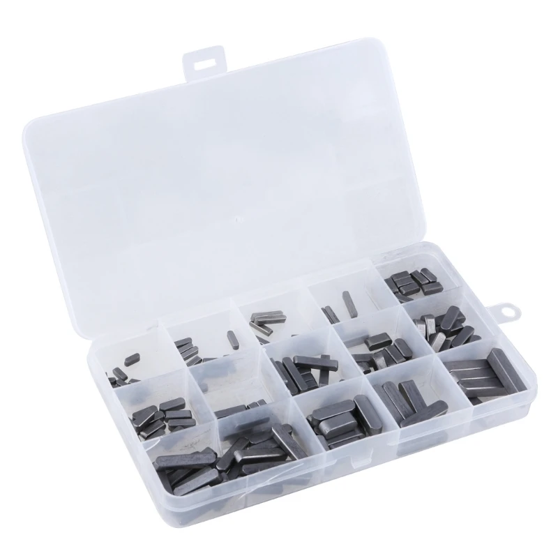 

140Pcs Key Stock Assortment Round Ended Key for Mechanical Industry