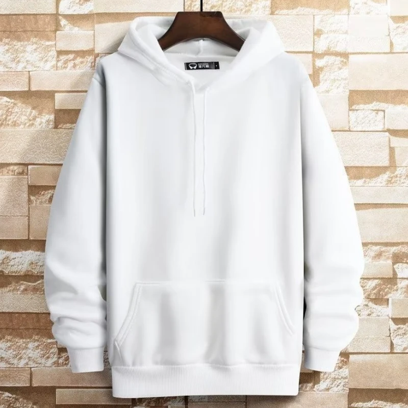 Men And Women Solid Hoodie Autumn Winter Fleece Loose Hooded Sweatershirt Multi Colors Unisex Casual Hooded Jacket Coat D0227