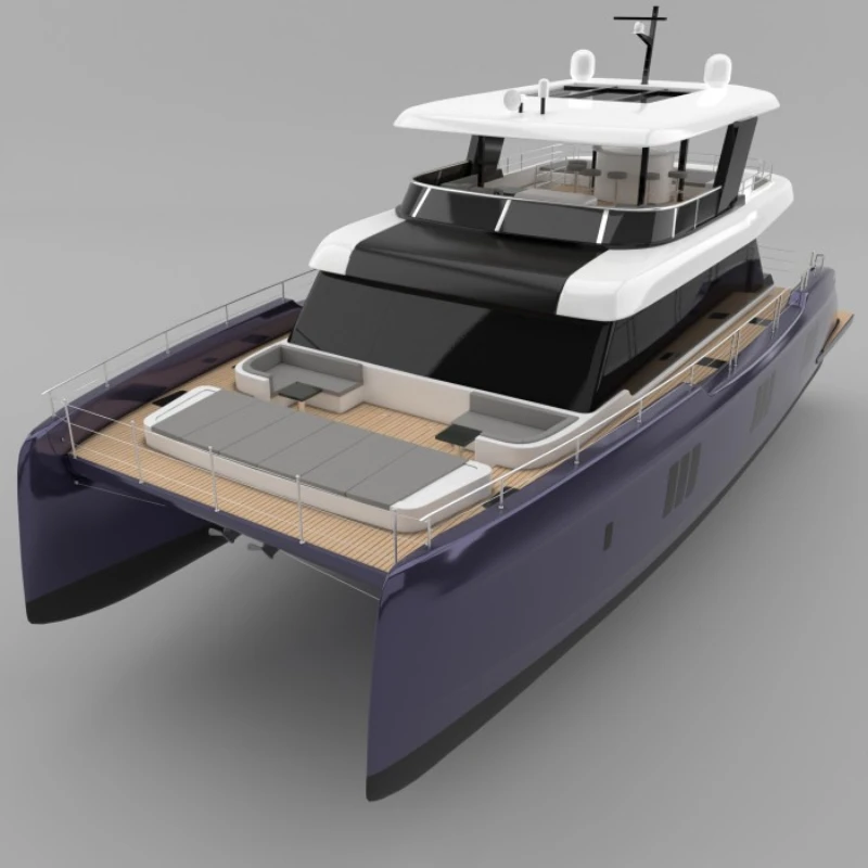 

Catamaran Yacht Model Finished Ornaments Cruise Ship Model Toys Gifts Customized RC Luxury Yacht Full-size Static Model