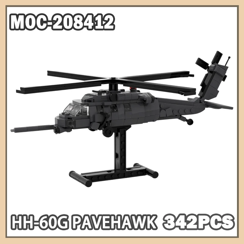 

MOC-208412 City Rescue Team HH-60G Pavehawk Building Block Model Brick Set Creative Gifts Miniature DIY 342PCS
