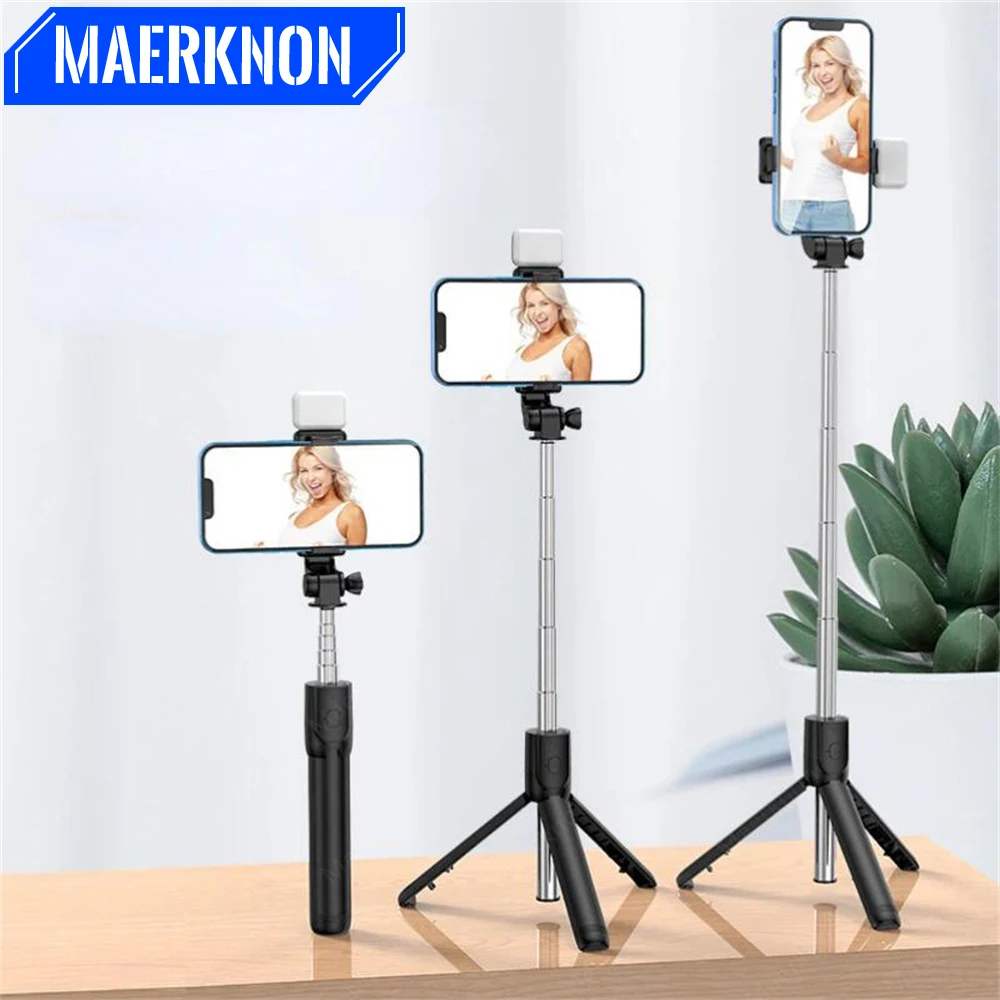 Selfie Stick Wireless Bluetooth Tripod Stand Portable Multifunctional Tripod With Wireless Remote Shutter For IOS Android Phone