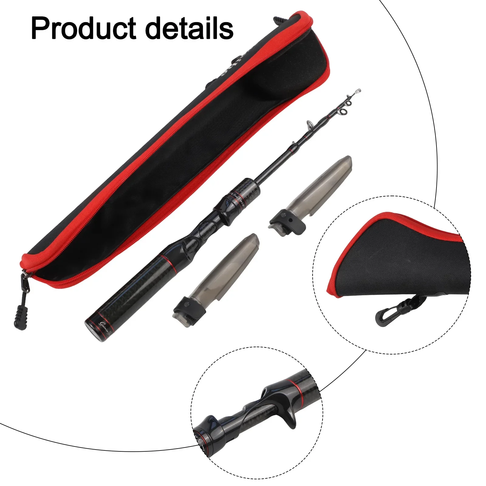 

Компактная удочка из углеродного волокна для рыбалки на фугу, 2-го поколения, с функцией удобной переноски для поездок на рыбалку на природе.