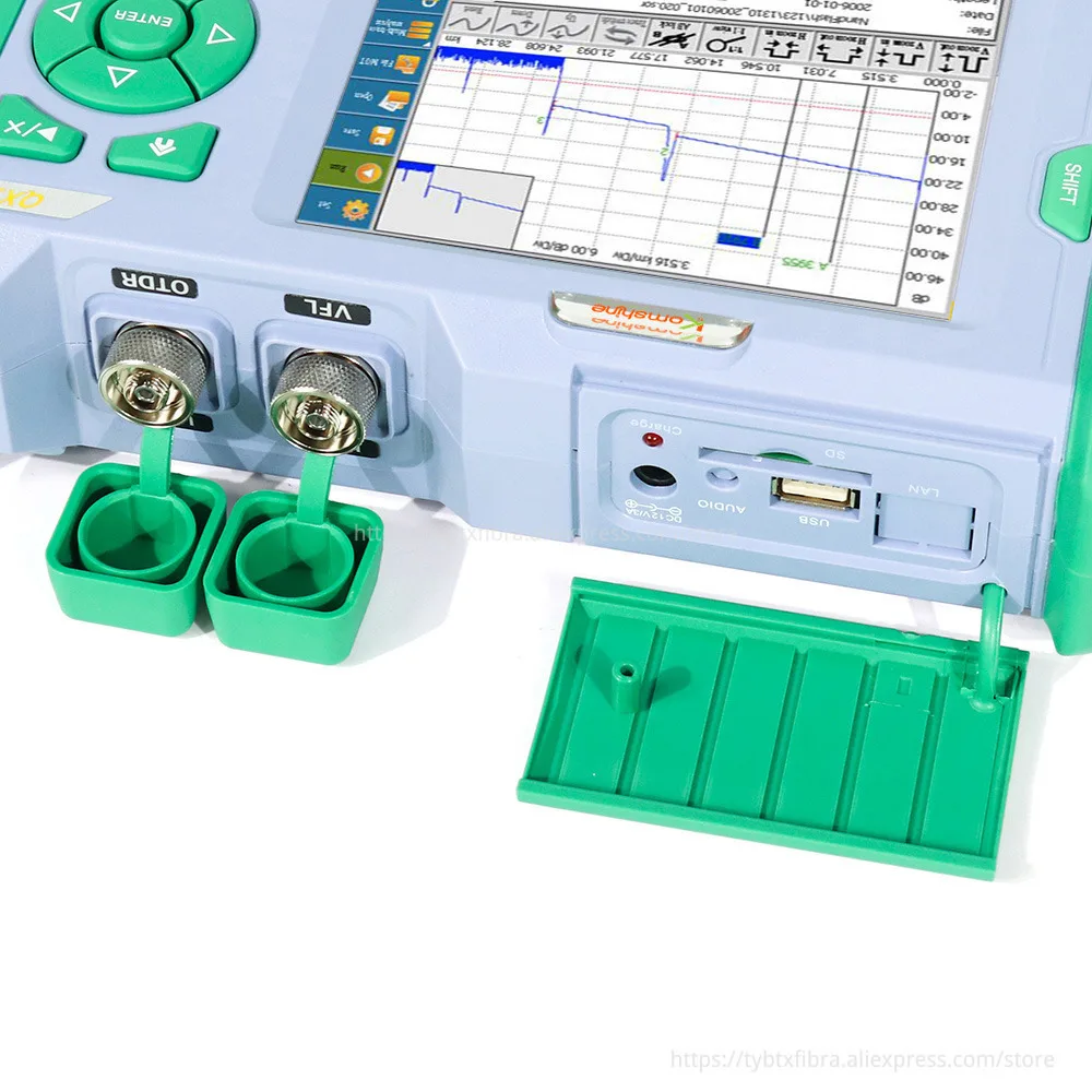 QX50 Series Komshine SM MM Touch Screen PON Active Fiber Tester Test OTDR With 5 Languages 850/1300/1310/1550/1625Nm