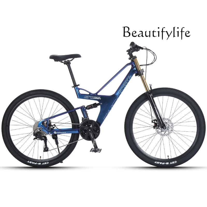 

Magnesium Alloy Mountain Bike Adult Men Women Off-Road Oil Disc Double Soft Tail Blueprint Variable Speed Racing