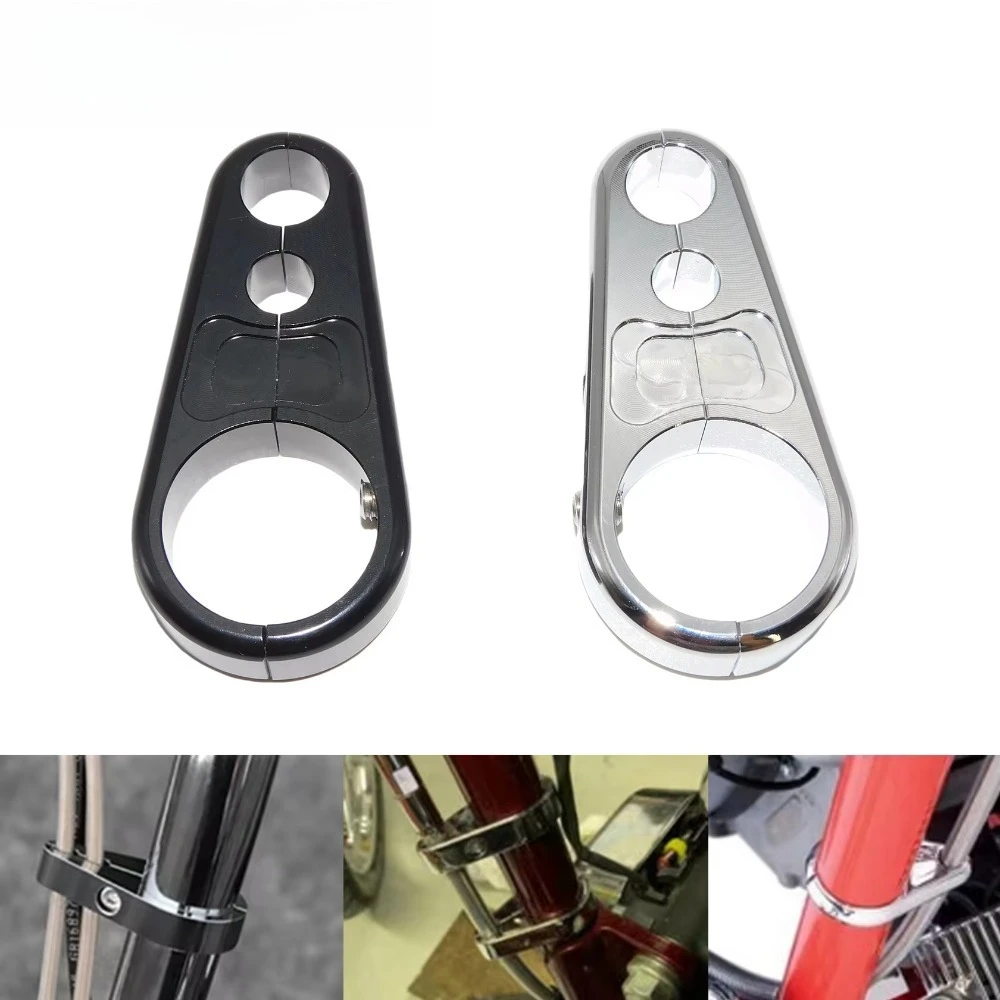 Abrazadera de línea de freno para manillar de motocicleta, Clips fijos para Harley Sportster Touring Dyna, Honda Cafe Racer, 25m