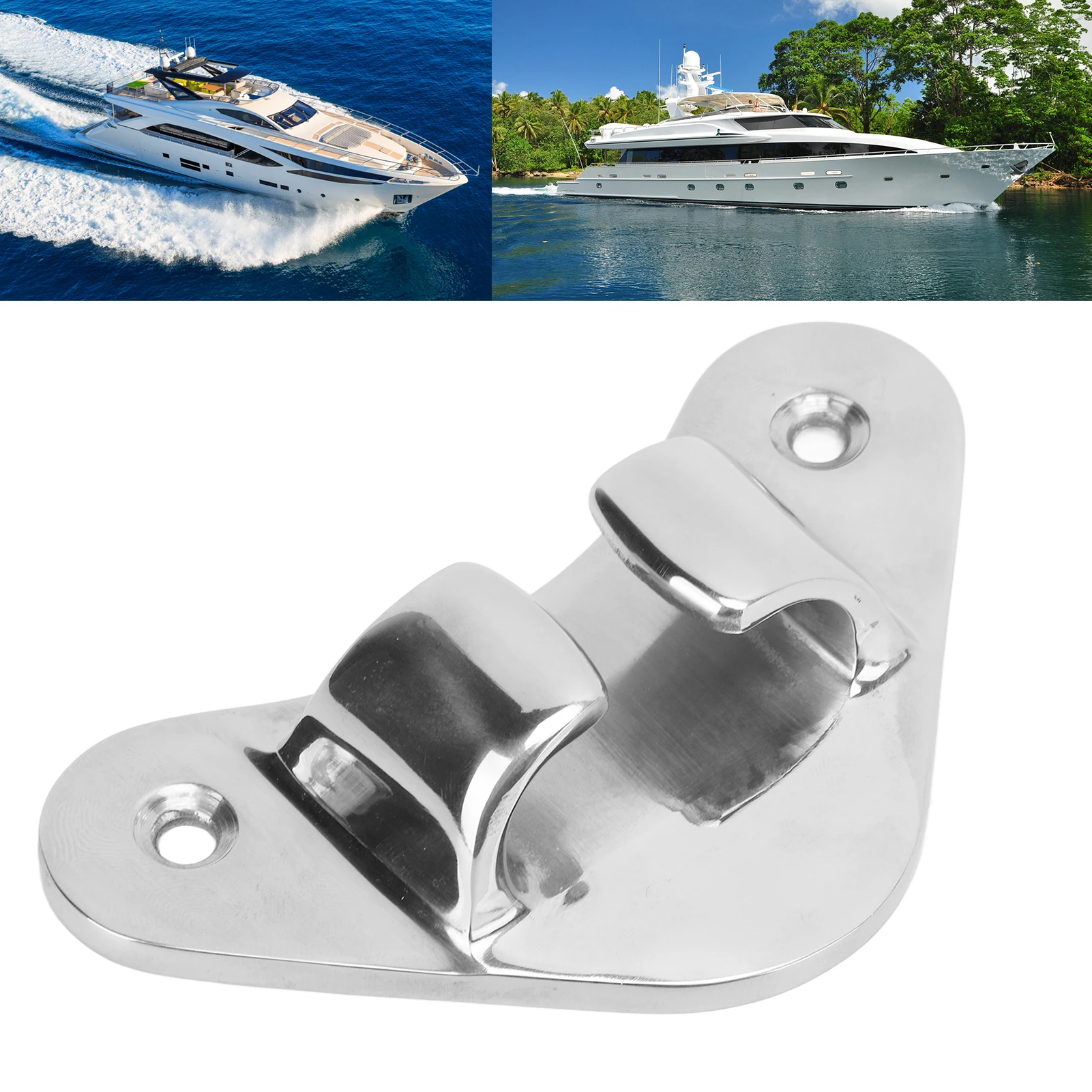 Boat Fairlead Stainless Steel Finely Polished Corrosion Resistant Straight Bow Cleat Line Chock for Ship Yacht Boats