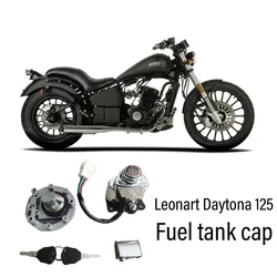 New Fit Leonart Daytona 125 Daytona125 Original Accessories Electric Door Lock Assembly Fuel Tank Cap For Leonart Daytona 125